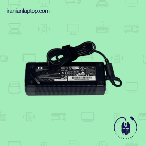 شارژر لپ تاپ HP 135W 19V 7.1A اورجینال فیش آبی رنگ 4.5x3.0 میلی متر